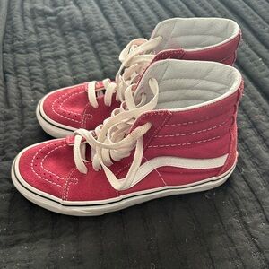 Vans Strawberry red high tops size 5